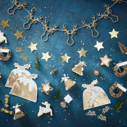 Merry Christmas Konfetti Guld 