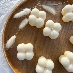 Mini Bubble Lys Hndlavet 4 stk