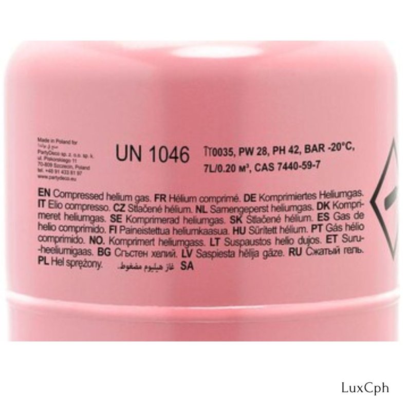 Helium Ballongas Lyserd til 30 Balloner 