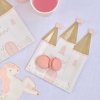 Prinsesseslot Paptallerkner 8 Stk. 