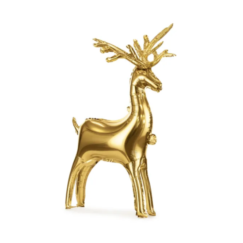 Rensdyr Folieballon Guld 