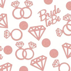 Rosaguld Bride To Be Konfetti 100 Stk