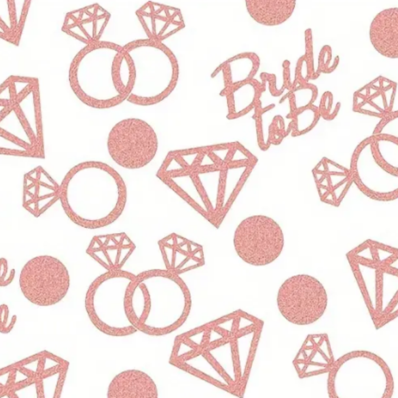 Rosaguld Bride To Be Konfetti 100 Stk