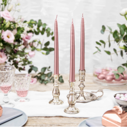 Rosaguld Hje Stearinlys Metallic 10 Stk