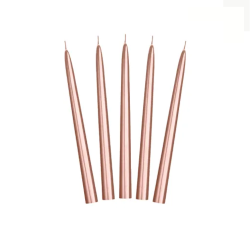 Rosaguld Hje Stearinlys Metallic 10 Stk