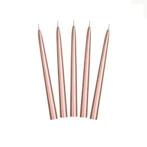 Rosaguld Hje Stearinlys Metallic 10 Stk