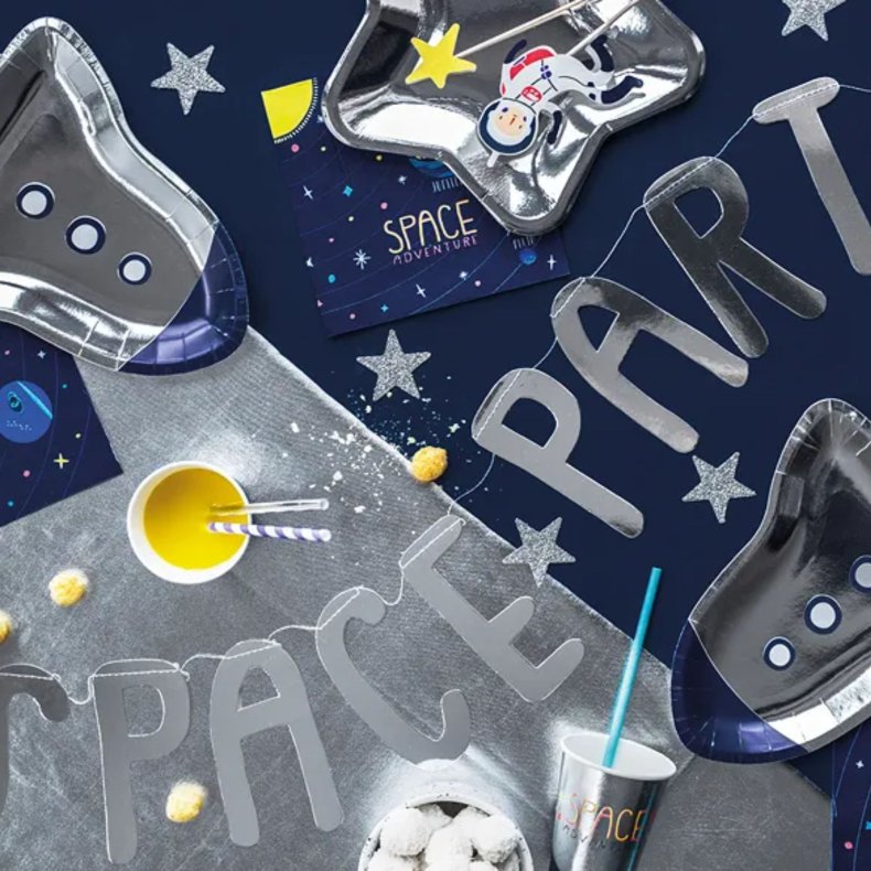 Space Party Rumfrge Paptallerkner 6 Stk