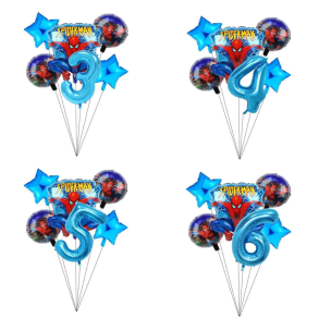Spiderman Folieballon St / Ballon Buket Med Kmpe Tal Ballon