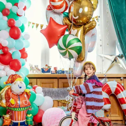 Stende Julemand Folieballon 106 x 63 cm
