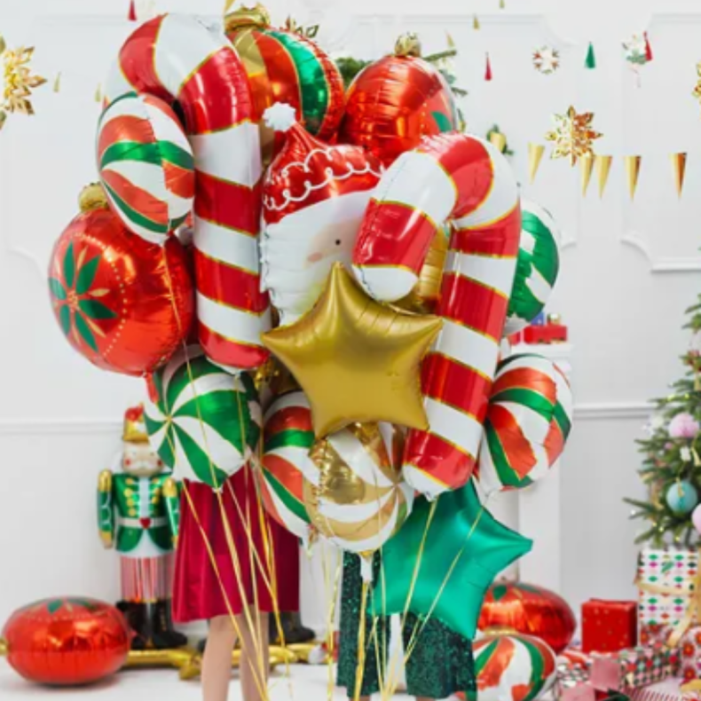 Stjerne Folieballon Mat Grn 