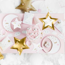 Stjerneformede Servietter Hvid 20 Stk