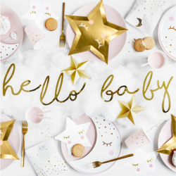 Stjerneformede Servietter Hvid 20 Stk