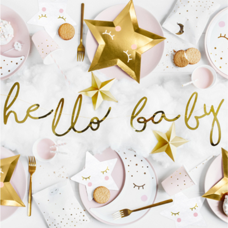 Stjerneformede Servietter Hvid 20 Stk