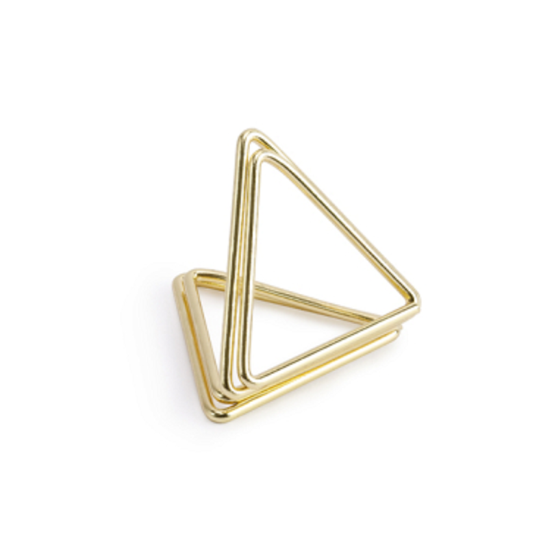 Trekant Bordkortholdere Guld 