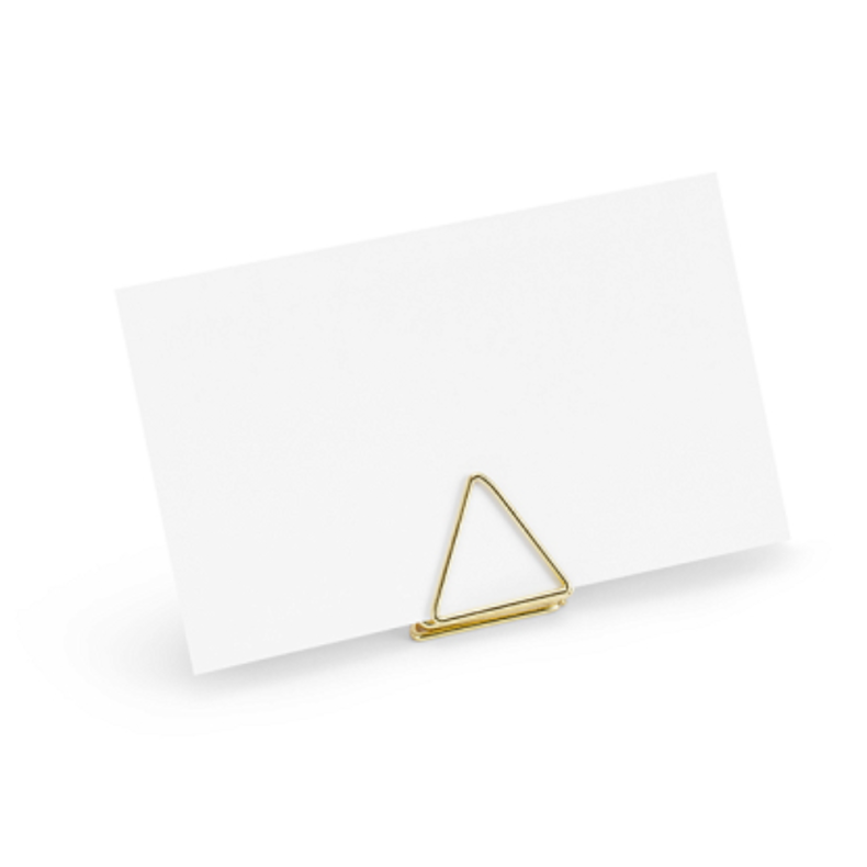 Trekant Bordkortholdere Guld 