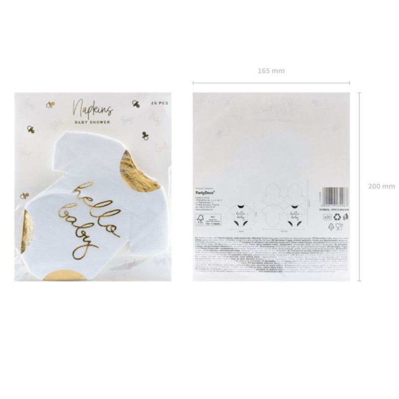 Hello Baby Bodystocking Servietter 