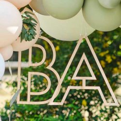 BABY Hngende Dekoration  / Banner i Tr 1 Stk ( 40 x 32,8 cm) 