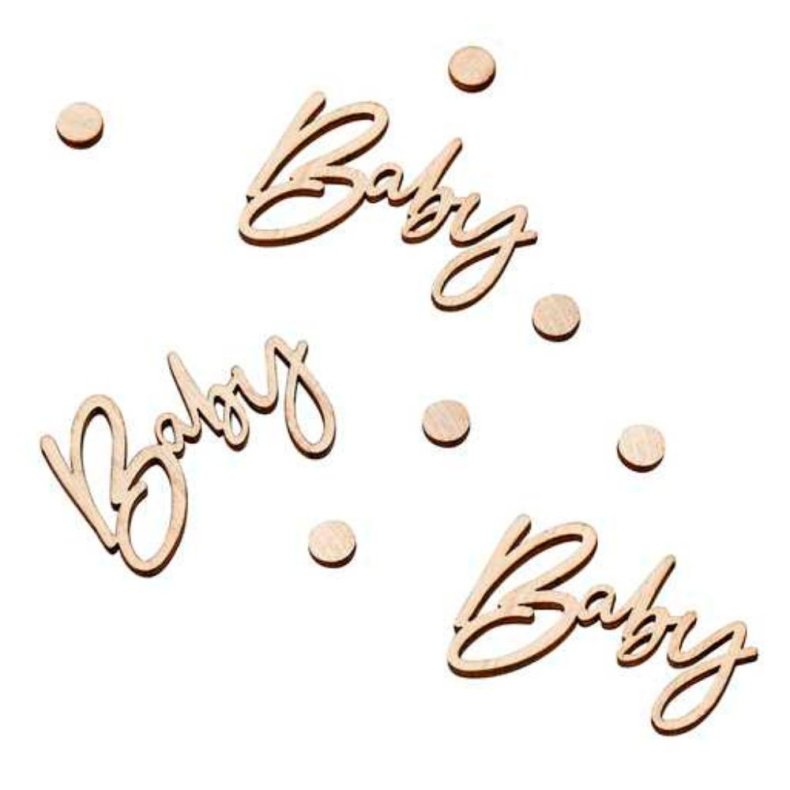 Tr Konfetti Baby Babyshower 18 Stk (6 x 4 cm)