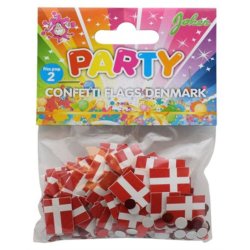 Danmark Flag Konfetti / Fdselsdagsflag 