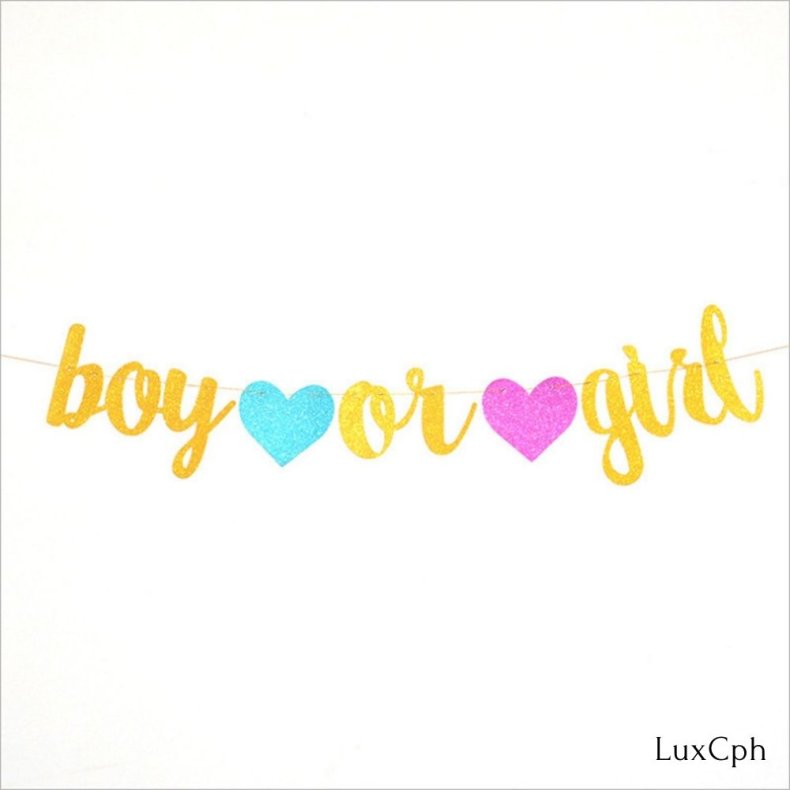 Boy or Girl Guirlande med Kvast