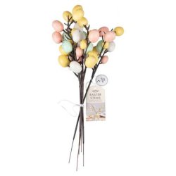Pskeg p Gren i Pastelfarver 5 stk.