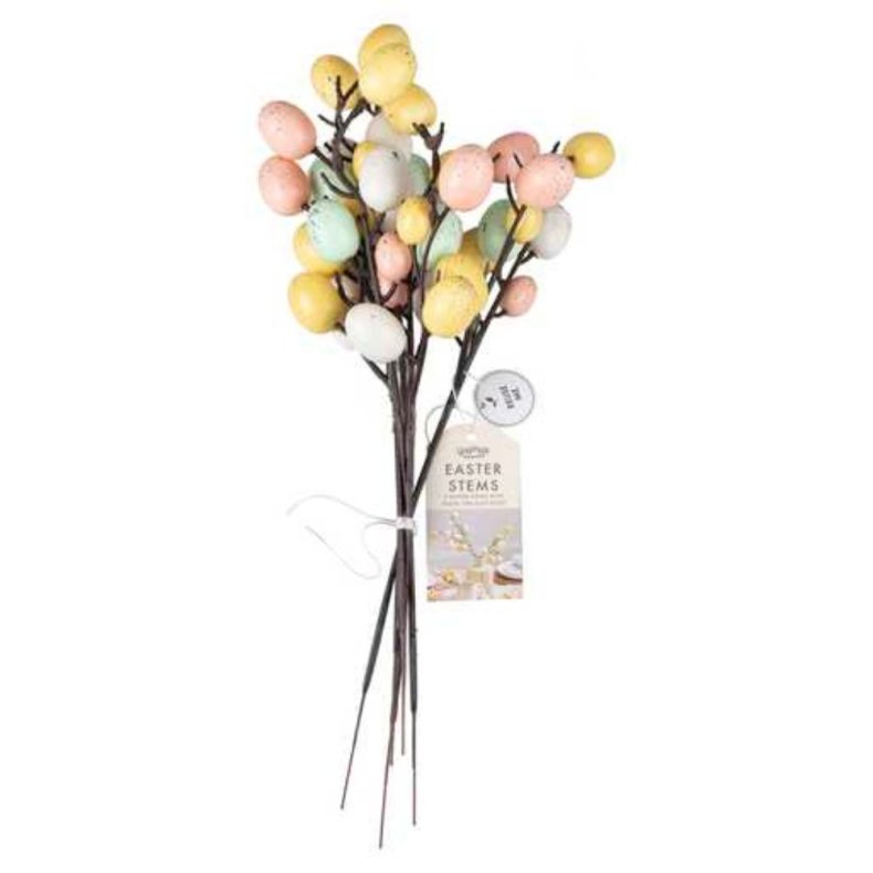 Pskeg p Gren i Pastelfarver 5 stk.