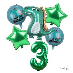 Dinosaur Folieballon St / Ballon Buket Med Kmpe Tal Folieballon