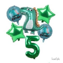 Dinosaur Folieballon St / Ballon Buket Med Kmpe Tal Folieballon