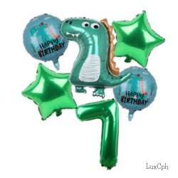 Dinosaur Folieballon St / Ballon Buket Med Kmpe Tal Folieballon