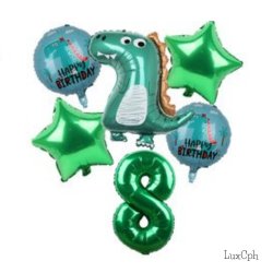 Dinosaur Folieballon St / Ballon Buket Med Kmpe Tal Folieballon