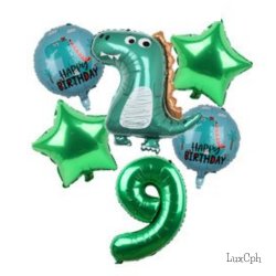 Dinosaur Folieballon St / Ballon Buket Med Kmpe Tal Folieballon