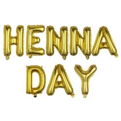 Henna Day Folieballon Guirlande Polterabend 