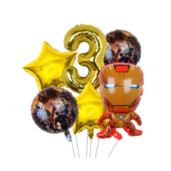 Ironman Ballon Buket med Kmpe Tal Ballon 