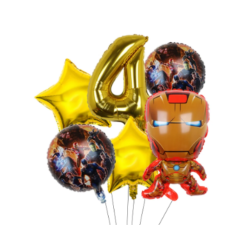 Ironman Ballon Buket med Kmpe Tal Ballon 