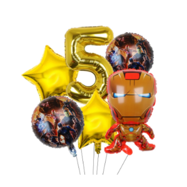 Ironman Ballon Buket med Kmpe Tal Ballon 