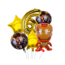 Ironman Ballon Buket med Kmpe Tal Ballon 