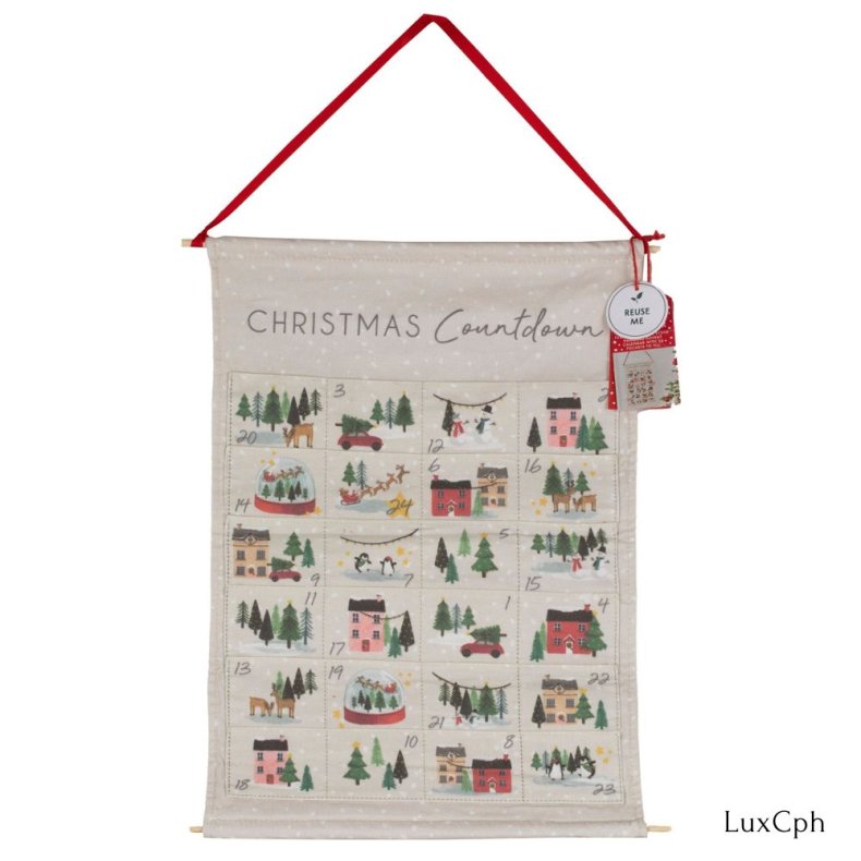 Julescene Stof Julekalender