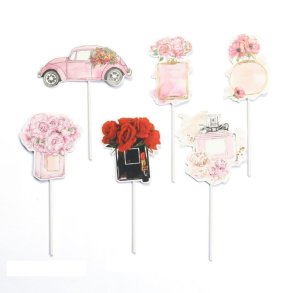 Parfume Lyserd Kage Topper - Kage Dekoration 