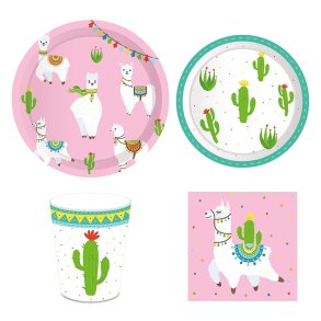 Lama St Paptallerkner Papkrus Servietter 8 Pers.