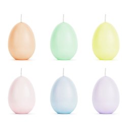 Stearinlys g Pskeg Pastel 6 stk. 