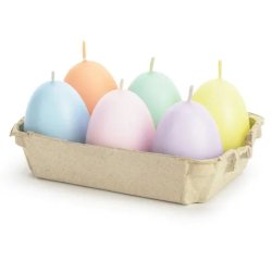 Stearinlys g Pskeg Pastel 6 stk. 