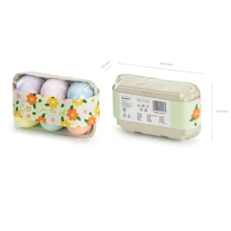 Stearinlys g Pskeg Pastel 6 stk. 