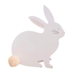 Pskehare Bordkort med Pom Pom 