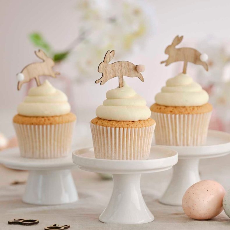 Tr Pske Kanin Cupcake Topper