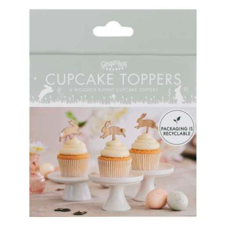 Tr Pske Kanin Cupcake Topper