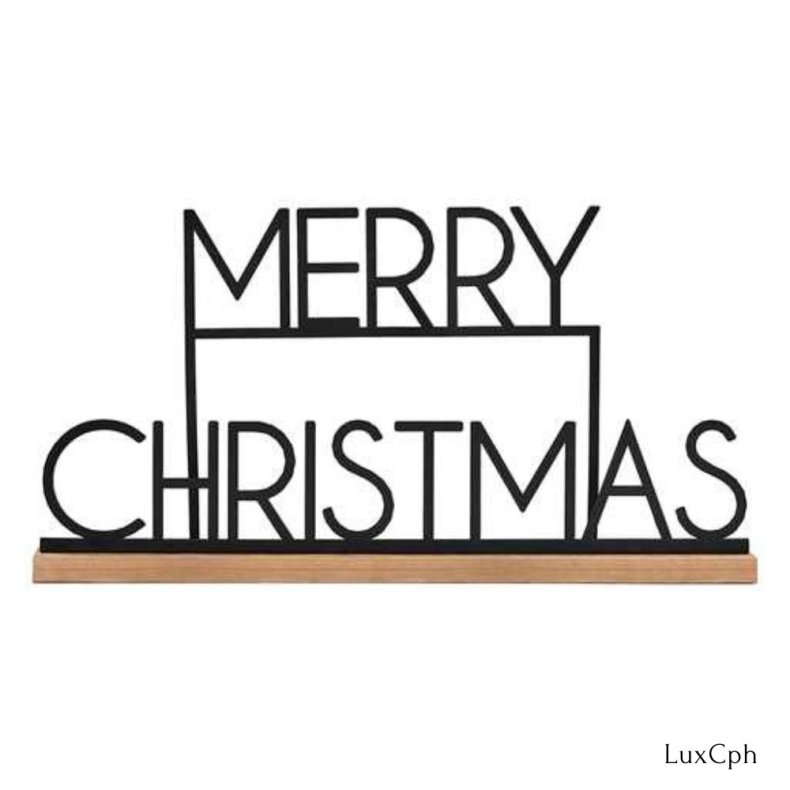 Merry Chrismas Skilt Metal