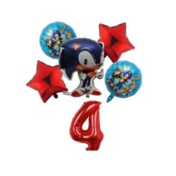Sonic Folieballon St / Ballon Buket Med Kmpe Tal Ballon