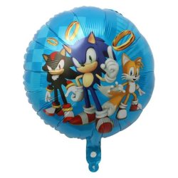 Sonic Folieballon St / Ballon Buket Med Kmpe Tal Ballon