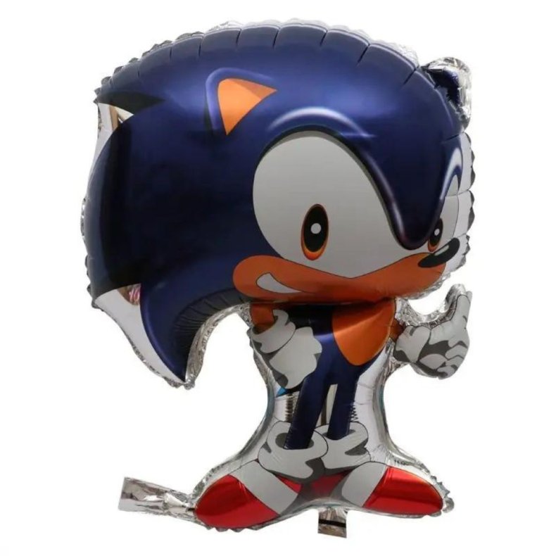 Sonic Folieballon St / Ballon Buket Med Kmpe Tal Ballon