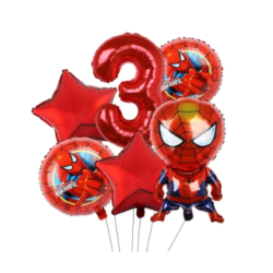 Spiderman Ballon Buket Med Kmpe Tal Ballon